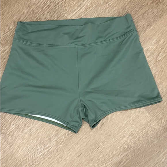 VENUS High Waist Beige SwimShorts in Olive/Army Green.  Excellent condition - Picture 1 of 4